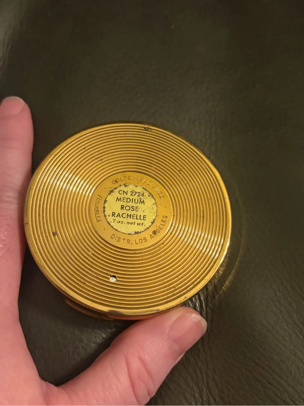 Vintage Gold Decorative Compact - Cara Nome